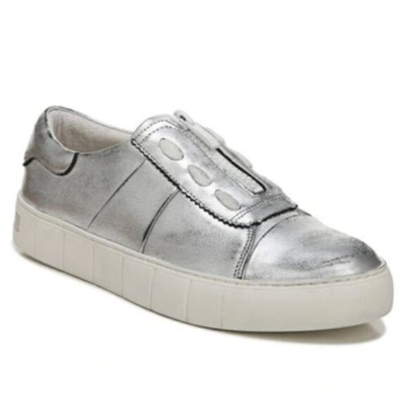 Franco Sarto Issake Womens Leather Distressed Casual and Fashion Sneakers - Picture 1 of 7